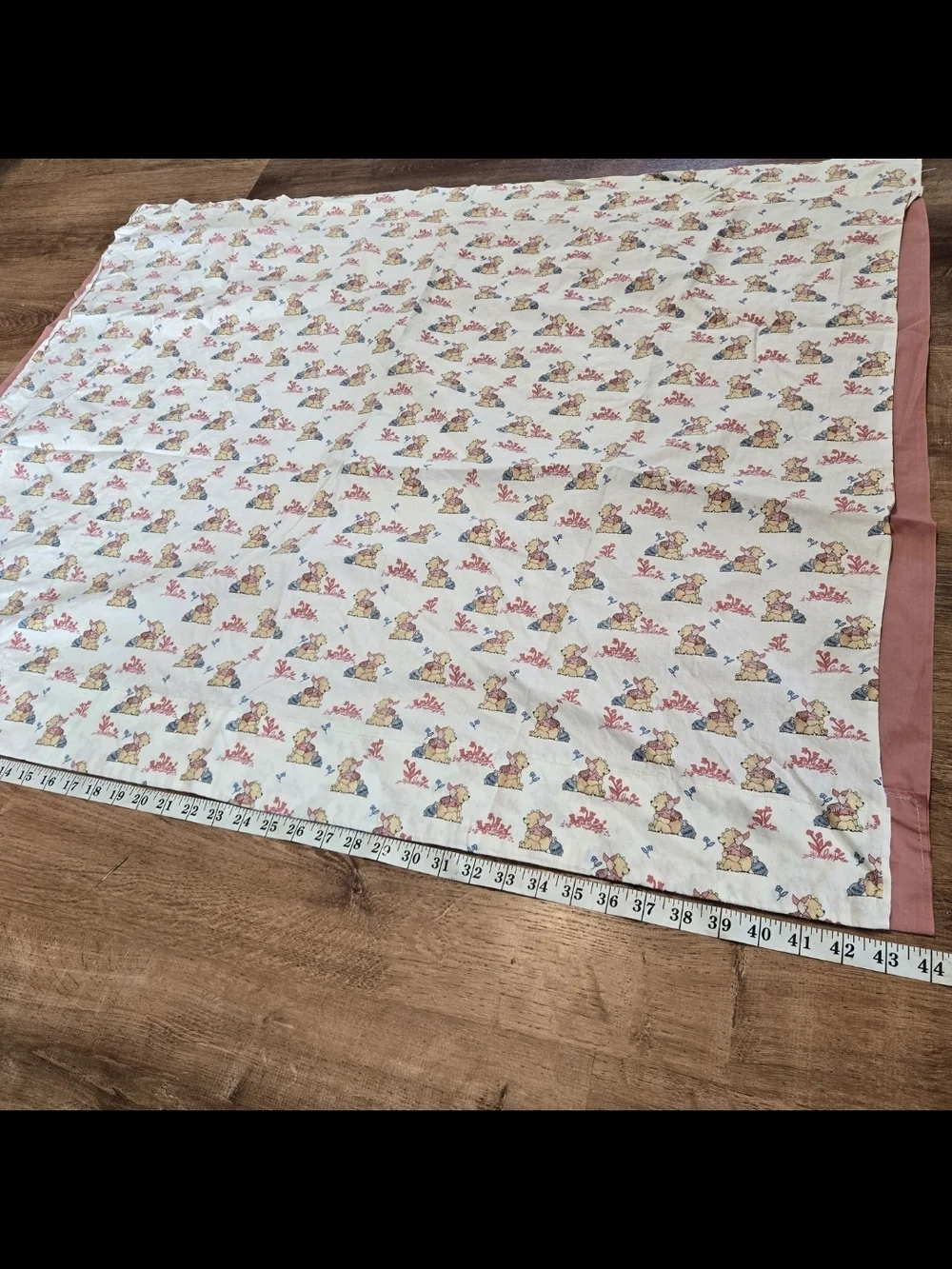 Vintage Disney Winnie The Pooh Handmade Curtains Poohs Day In The Park
